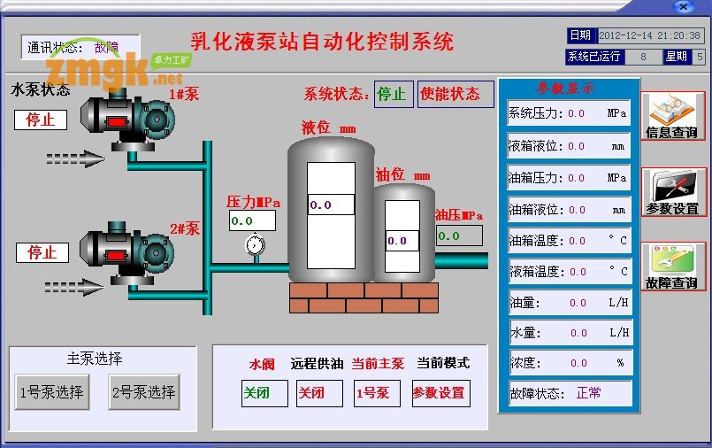 乳化泵站自動(dòng)化控制系統